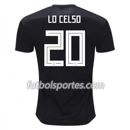 Camisetas Argentina Lo Celso 20 Segunda Equipacion Mundial 2018